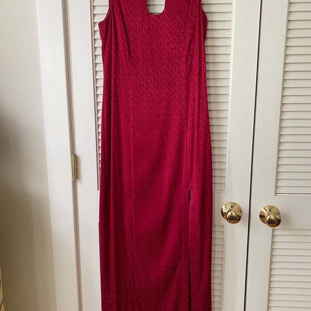Vintage Nanette Lepore Asian inspired maxi dress